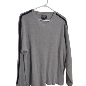 VTG Y2K Abercrombie and Fitch Heavy Henley‎ Long Sleeve Shirt Size XL Preppy